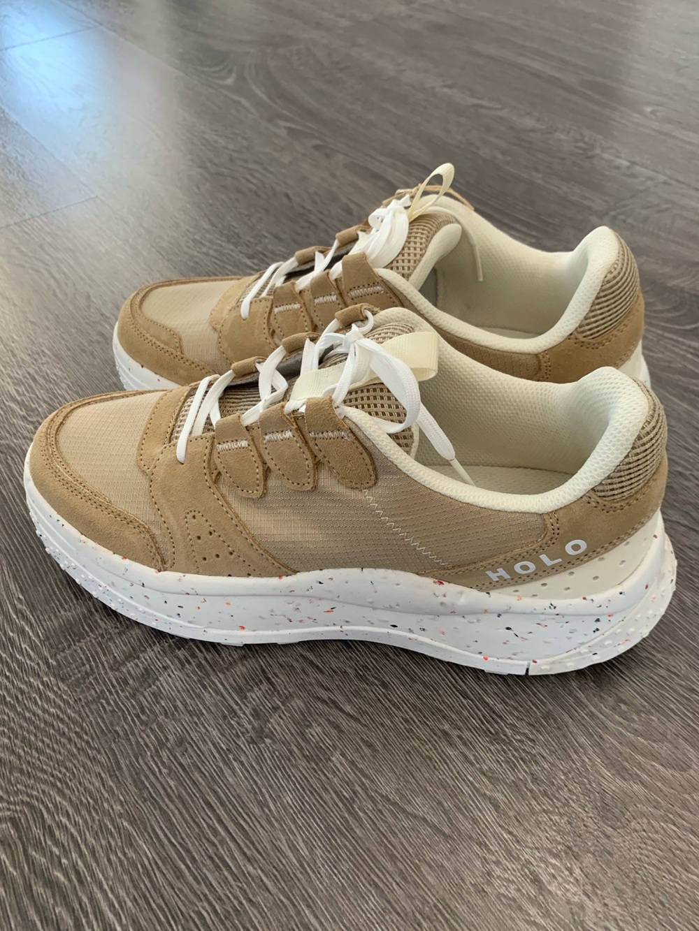 Holo men’s footwear 90s Sneakers suede ripstop upper Sz 9 - Picture 3 of 11